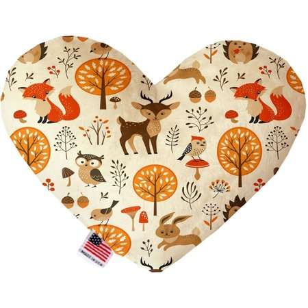 MIRAGE PET PRODUCTS Fox & Friends Canvas Heart Dog Toy 6 in. 1186-CTYHT6